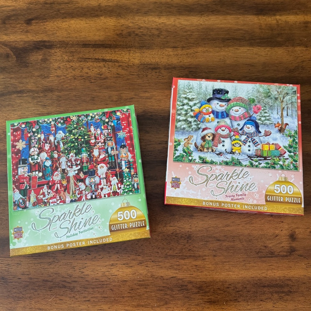 Holiday Festivities Glitter Puzzle